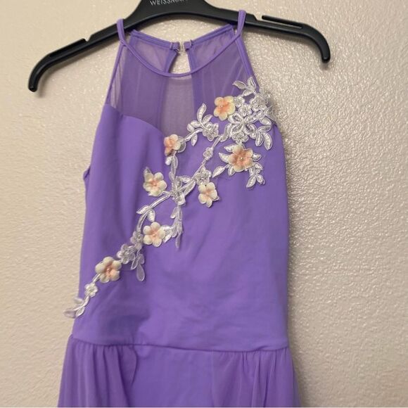 WEISSMAN Dance costume lavender purple dress Cant Help Falling In Love 12579 SA - Picture 3 of 11